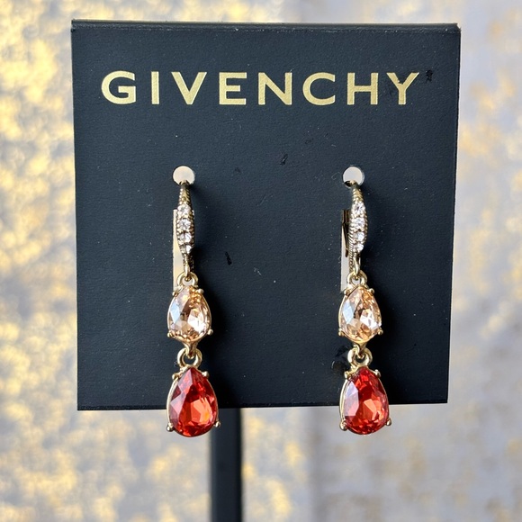 Givenchy Crystal Double Drop Earrings - Picture 3 of 7
